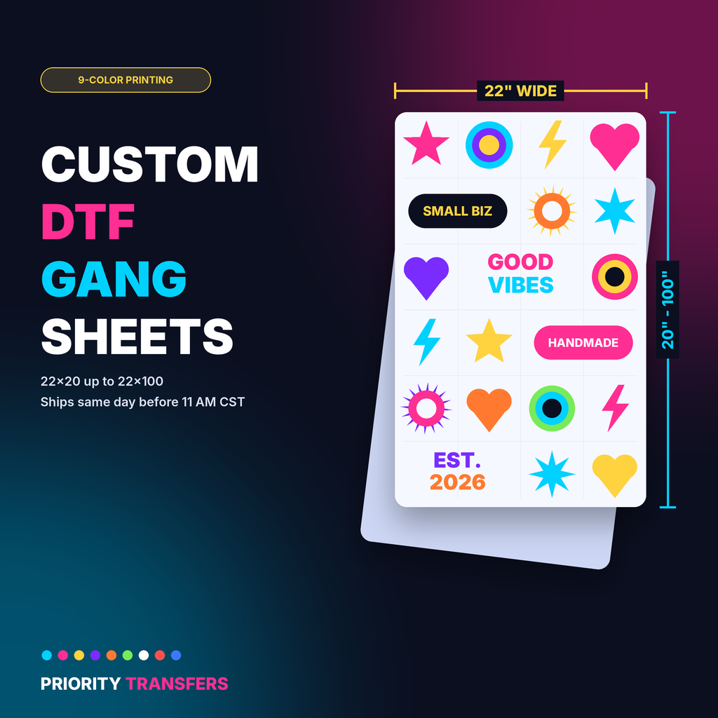 Custom DTF Gang Sheet